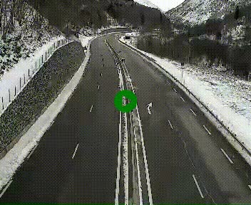 Webcam Porté-Puymorens sur N320, en direction de Pas de la Casa (Andorre)