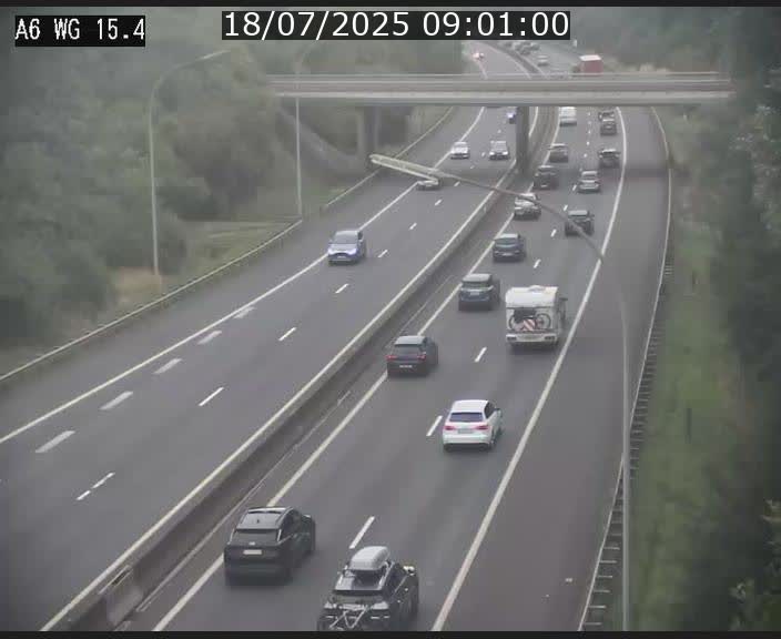 Traffic live webcam Luxembourg Capellen - A6 - BK 15.4 - direction Luxembourg/France/Allemagne