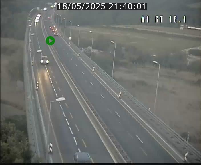 Traffic live webcam Luxembourg Niederanven - A1 direction Allemagne - BK 16.1