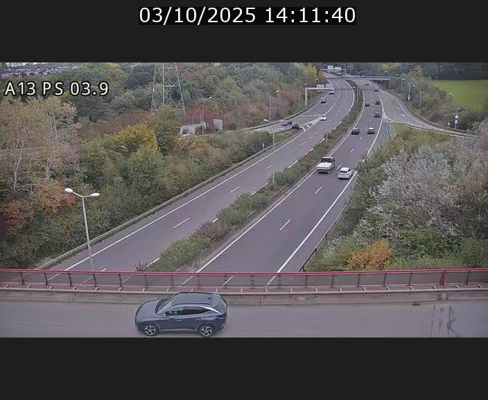 Traffic live webcam Luxembourg Differdange - A13 direction Esch-sur-Alzette - BK 3.9