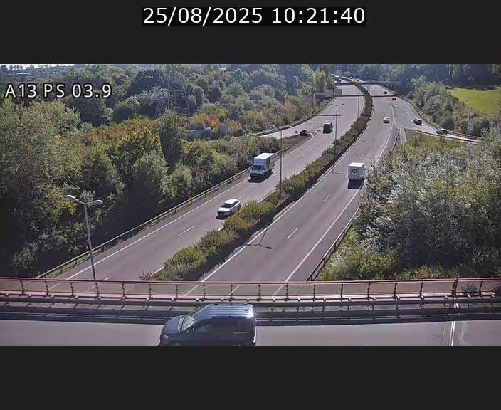 Traffic live webcam Luxembourg Differdange - A13 direction Esch-sur-Alzette - BK 3.9