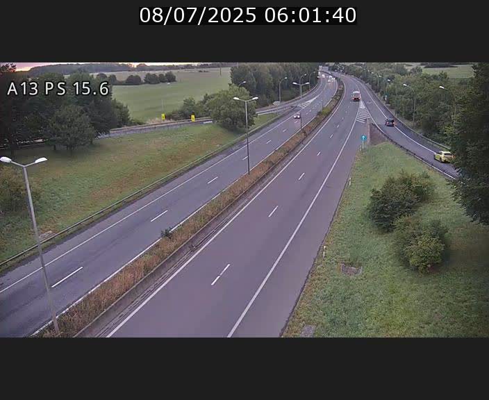 Traffic live webcam Luxembourg Kayl - A13 direction Dudelange - BK 15.6
