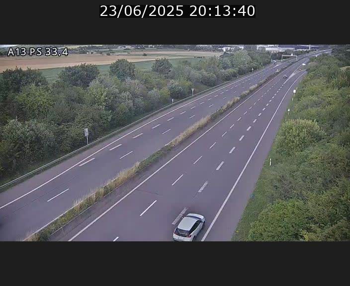 Webcam trafic sur A13 à hauteur de Mondorf-les-Bains en direction d'Altwies