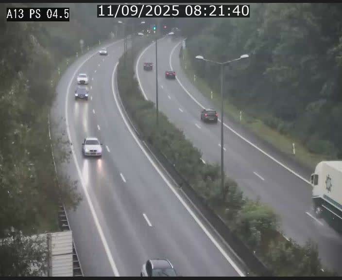 Traffic live webcam Luxembourg Differdange - A13 direction Esch-sur-Alzette - BK 4.5