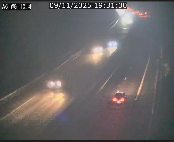 Traffic live webcam Luxembourg Mamer - A6 - BK 10.4 - direction Luxembourg/France/Allemagne