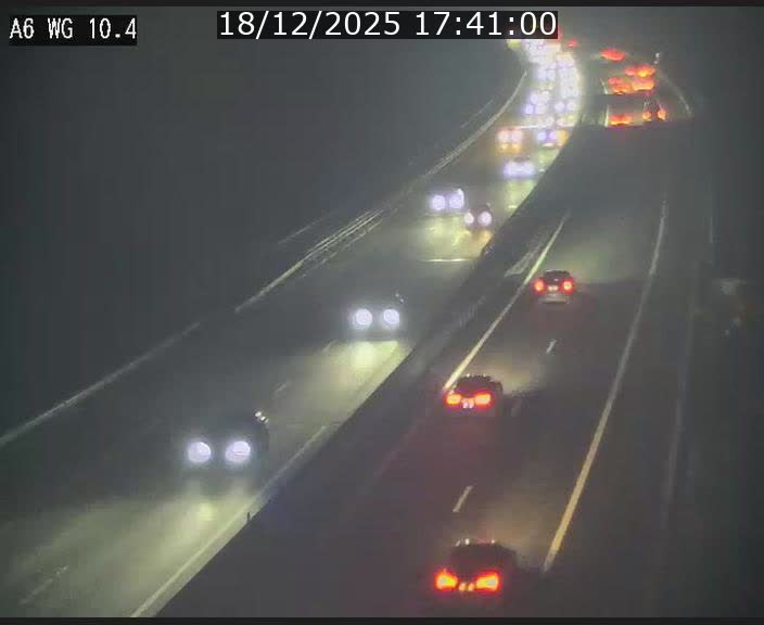 Traffic live webcam Luxembourg Mamer - A6 - BK 10.4 - direction Luxembourg/France/Allemagne