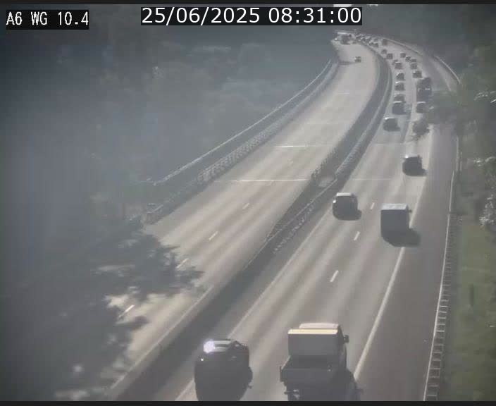 Traffic live webcam Luxembourg Mamer - A6 - BK 10.4 - direction Luxembourg/France/Allemagne