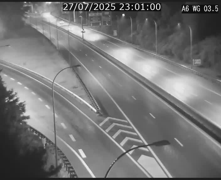 Traffic live webcam Luxembourg - Croix de Cessange - A6 - BK 3.5 - direction France/Allemagne