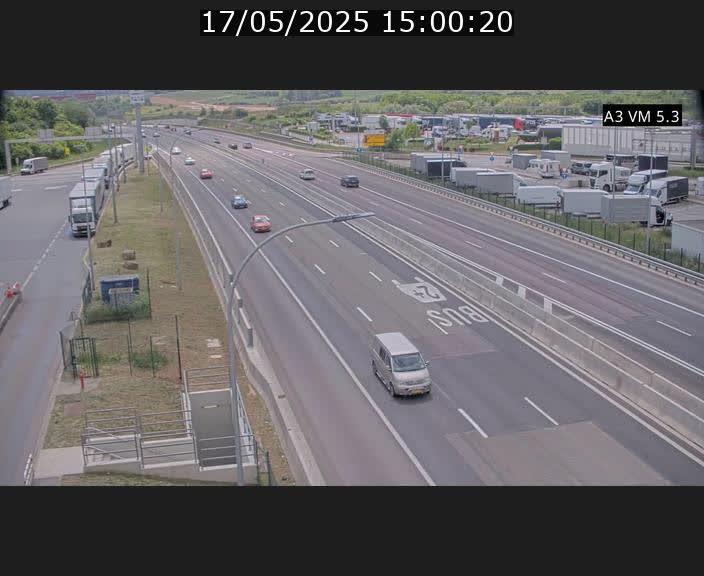 Traffic live webcam Luxembourg Aire de Berchem - A3 - BK 5 - direction France