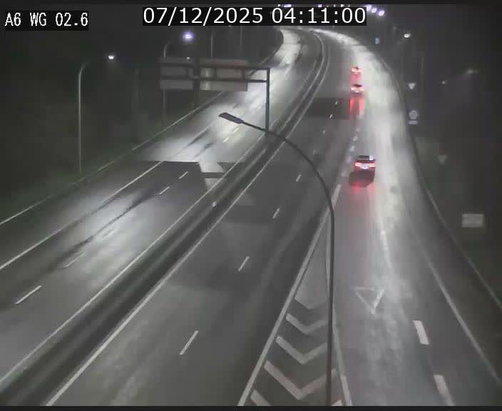 Traffic live webcam Luxembourg Croix de Cessange - A6 - BK 2.6 - direction France/Allemagne