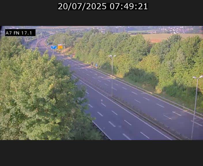 Caméra trafic Luxembourg - A7, Merscherbierg direction Mersch
