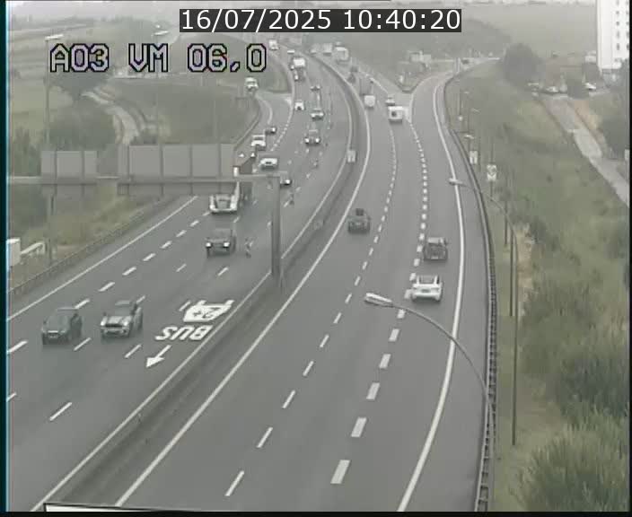 Traffic live webcam Luxembourg Aire de Berchem - A3 - BK 6 - direction France