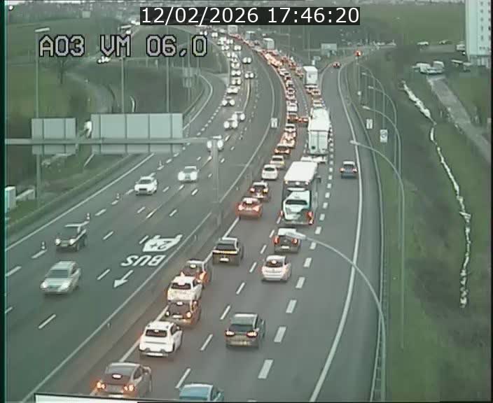 Traffic live webcam Luxembourg Aire de Berchem - A3 - BK 6 - direction France