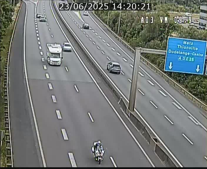 Webcam Autoroute à la Croix de Bettembourg - A3 - BK 9.9 - direction France