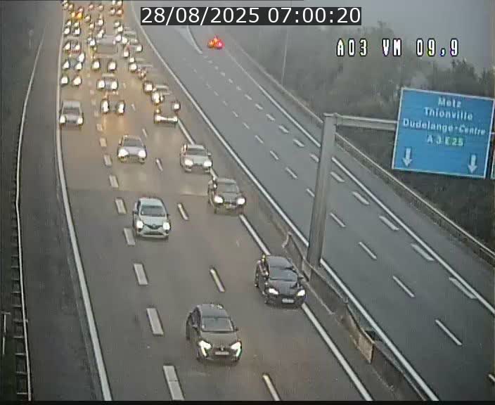 Webcam Autoroute à la Croix de Bettembourg - A3 - BK 9.9 - direction France