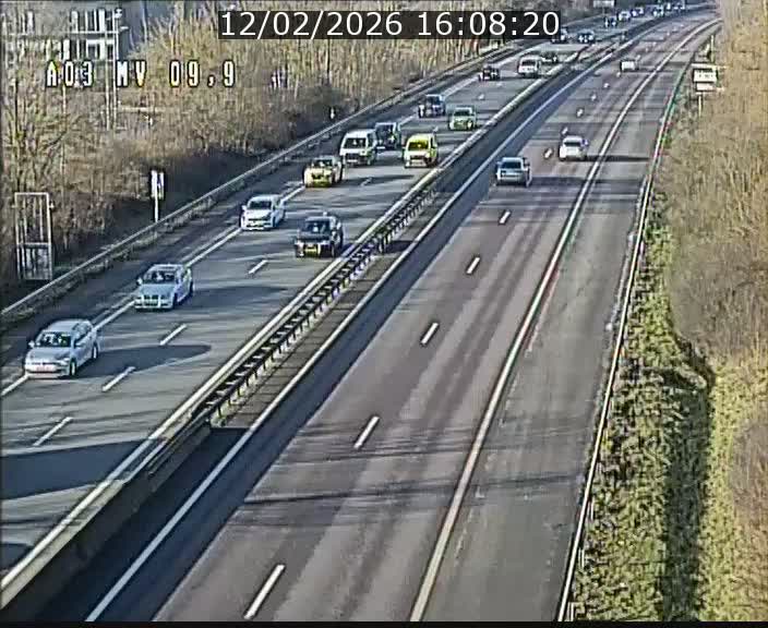 Webcam Autoroute à la Croix de Bettembourg - A3 - BK 9.9 - direction Luxembourg-Ville