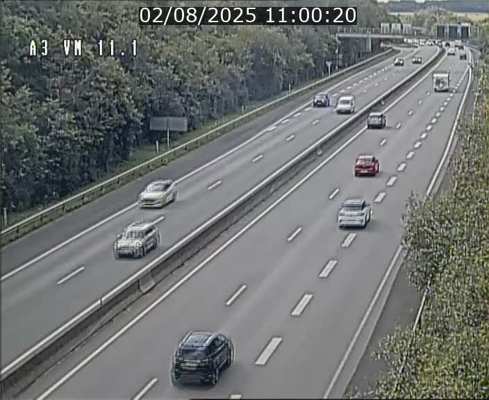 Webcam à la frontière franco-luxembourgeoise, avant la Croix de Bettembourg - BK 11.1 - direction Luxembourg-ville