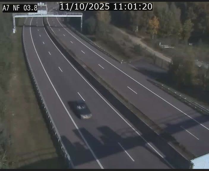 Webcam autoroute A7 au Luxembourg à la sortie du Tunnel Stafelter vers le Nord