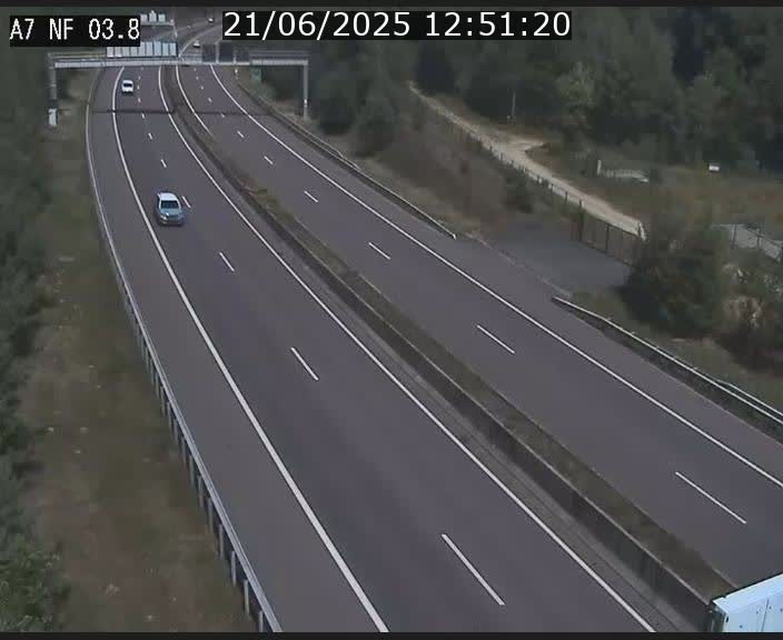 Webcam autoroute A7 au Luxembourg à la sortie du Tunnel Stafelter vers le Nord