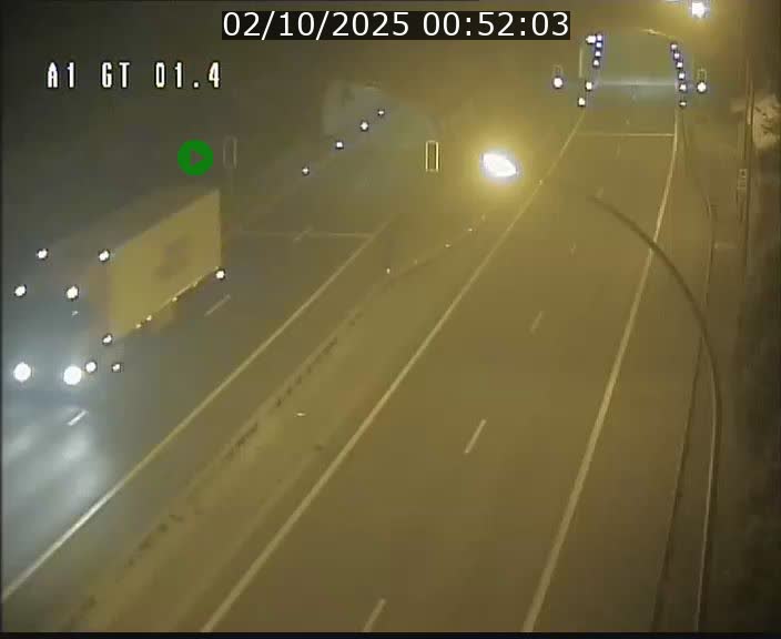 Traffic live webcam Luxembourg Hesperange - A1 direction Kirchberg - BK 1.4