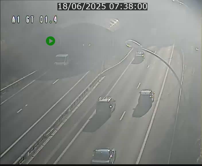 Traffic live webcam Luxembourg Hesperange - A1 direction Kirchberg - BK 1.4
