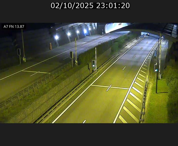 Caméra trafic Luxembourg - A7, Tunnel Gousselerbierg, entrée nord, direction Lorentzweiler