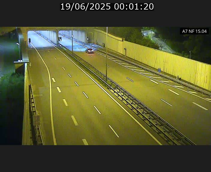 Caméra trafic Luxembourg - A7, Tunnel Mersch, entrée sud, direction Ettelbruck