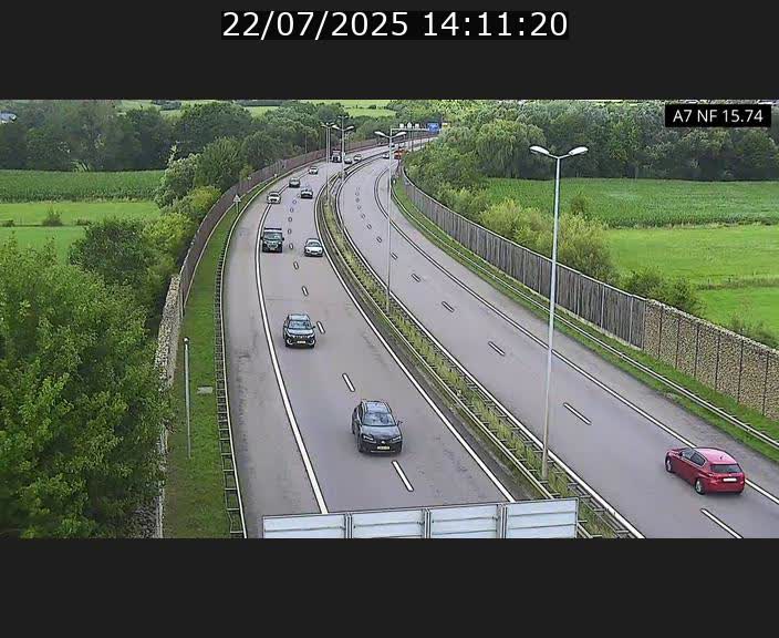 Caméra trafic Luxembourg - A7, Tunnel Mersch, entrée nord, direction Lorentzweiler