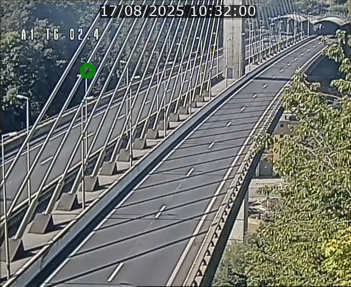 Traffic live webcam Luxembourg Sandweiler - A1 direction Luxembourg-ville - BK 2.4