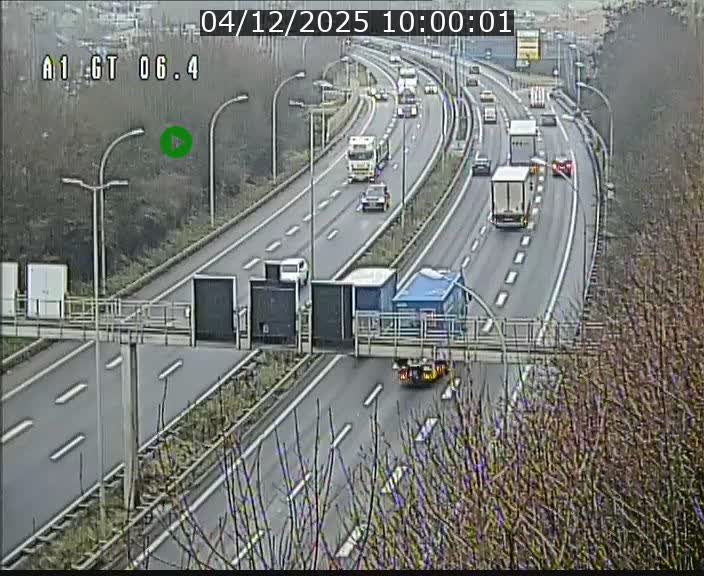Traffic live webcam Luxembourg Hamm - A1 direction Sandweiler - BK 6.4