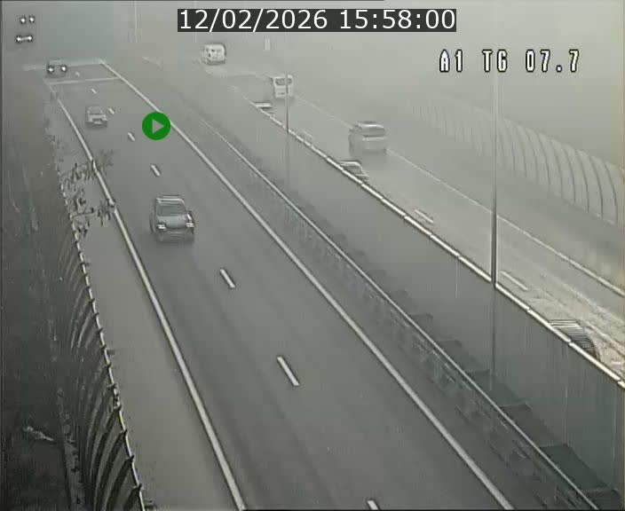 Traffic live webcam Luxembourg Kirchberg - A1 direction Luxembourg-ville - BK 7.7