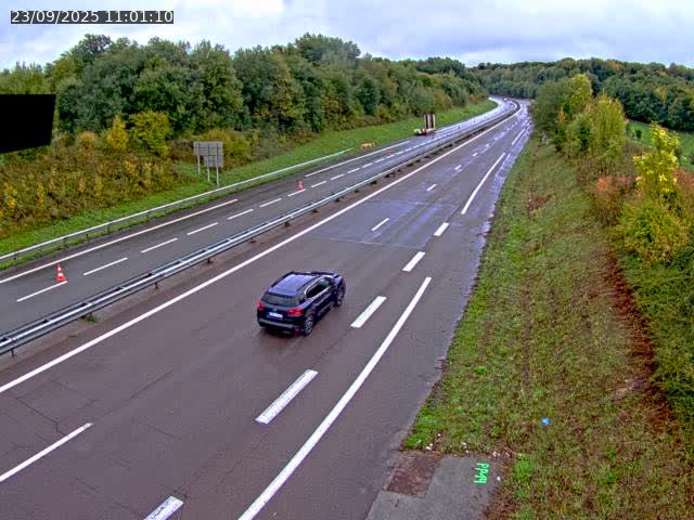 Webcam sur la N19 à Lyoffans. Vue orientée vers Vesoul