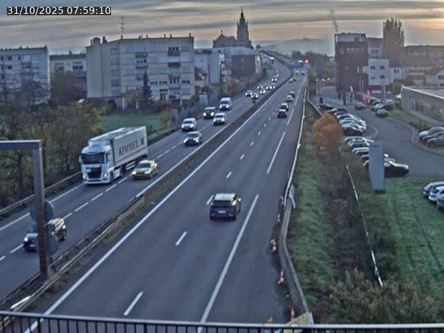 Caméra autoroute France - A31, Thionville direction Metz