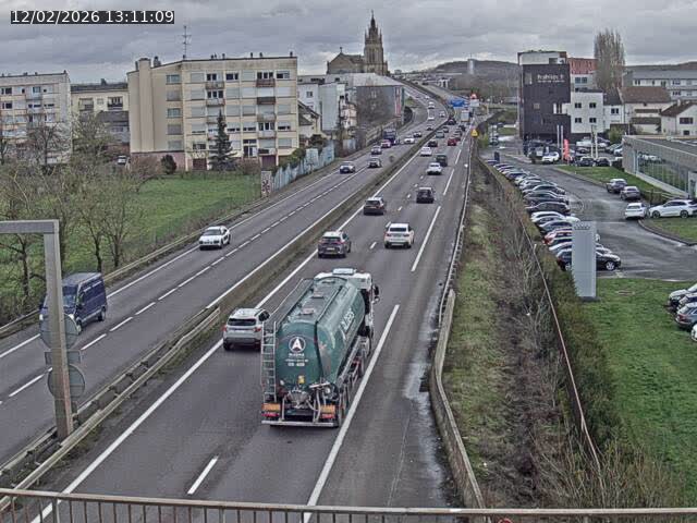 Caméra autoroute France - A31, Thionville direction Metz