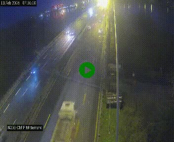 Webcam sur le périphérique de Bordeaux à l'est de la ville. Caméra située sur le Pont Mitterand sur la N230