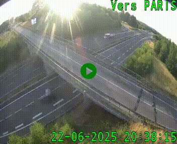 Clone of Caméra routière sur l'autoroute A20 au nord de Limoges, à la jonction avec la N520. Vue orientée vers Paris