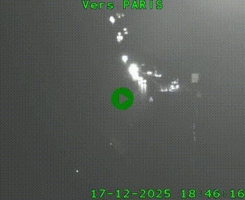 Caméra routière sur l'autoroute A20 à Bessines-sur-Gartempe. Vue orientée vers Paris