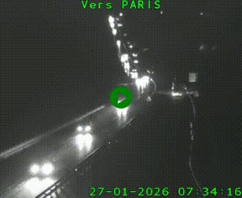 Caméra routière sur l'autoroute A20 à Bessines-sur-Gartempe. Vue orientée vers Paris