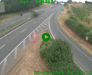 Webcam N147 au nord de Poitiers et à la jonction avec la A10