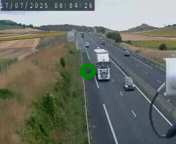 Caméra autoroute A75 à hauteur de Le Crest, en direction de Montpellier