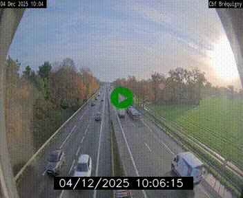 Webcam sur le périphérique de Rennes (N136) à hauteur du quartier Bréquigny, au sud de la ville