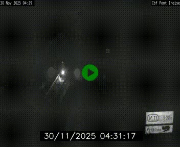 Webcam sur la N165 après le Pont de l'Iroise, à l'entrée de Brest