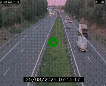 Webcam sur le périphérique de Rennes (N136) à hauteur de Tizé, à l'est de la ville