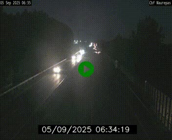 Webcam sur le périphérique de Rennes (N136) à hauteur de Maurepas, au nord de la ville