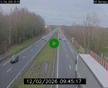 Webcam sur le périphérique de Rennes (N136) à hauteur de Maurepas, au nord de la ville