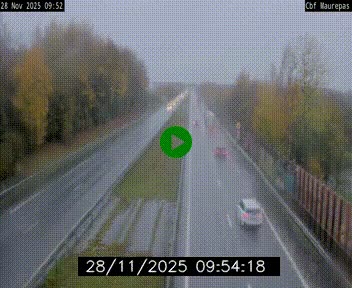 Webcam sur le périphérique de Rennes (N136) à hauteur de Maurepas, au nord de la ville