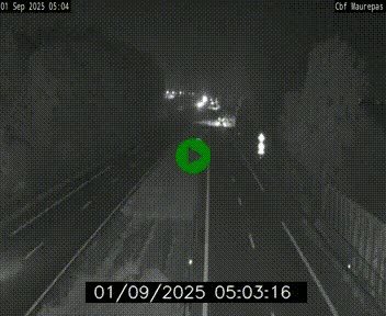 Webcam sur le périphérique de Rennes (N136) à hauteur de Maurepas, au nord de la ville