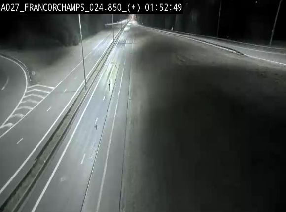 Caméra autoroutière à proximité du circuit de Spa-Francorchamps à Stavelot sur l'A27/E42
