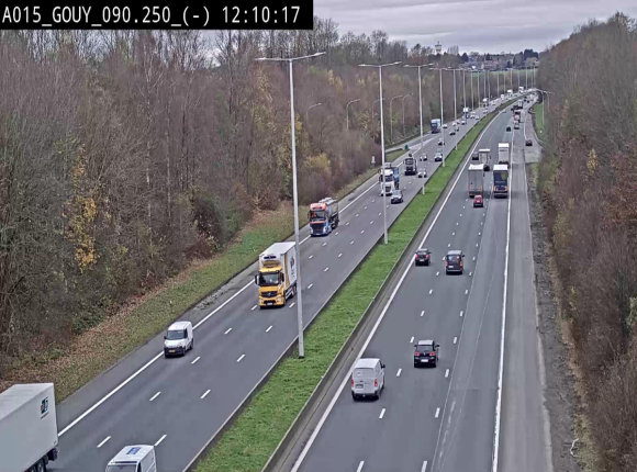 Webcam autoroute Belgique - Gouy-lez-piéton - E42 - BK 90.3