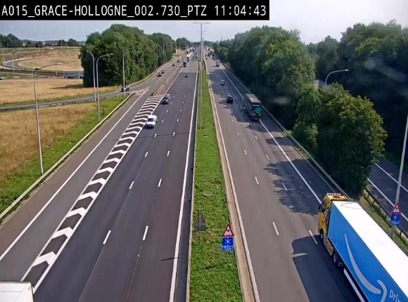 Caméra trafic Belgique - Grâce-Hollogne - E42, jonction avec A604, direction Loncin/Aéroport de Liège -  BK 3.2